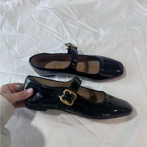 Sam Edelman flats  Mary Jane Flats with Gold Buckle